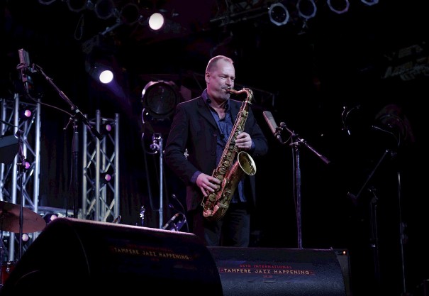 Esa Pietilä Tampere Jazz Happeningin lavalla. Kuva: Maarit Kytöharju.